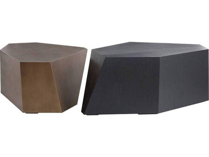 Chaka Wood Ebony Gold Coffee Table