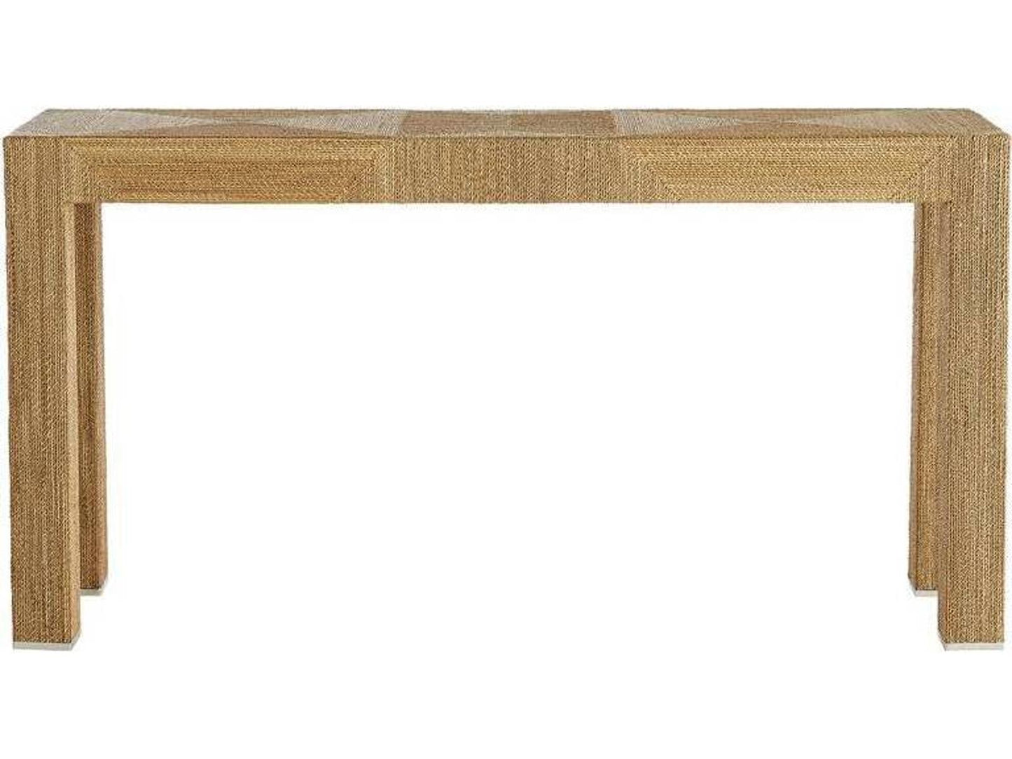 Palmetto Console Table in Natural Woven Rope