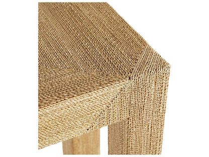 Palmetto Console Table in Natural Woven Rope