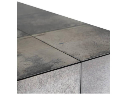 Antonia Square Coffee Table with Antiqued Mirror Finish