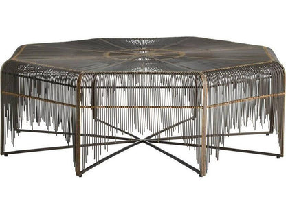 Arteriors Ilaria Octagonal Coffee Table in Natural Iron