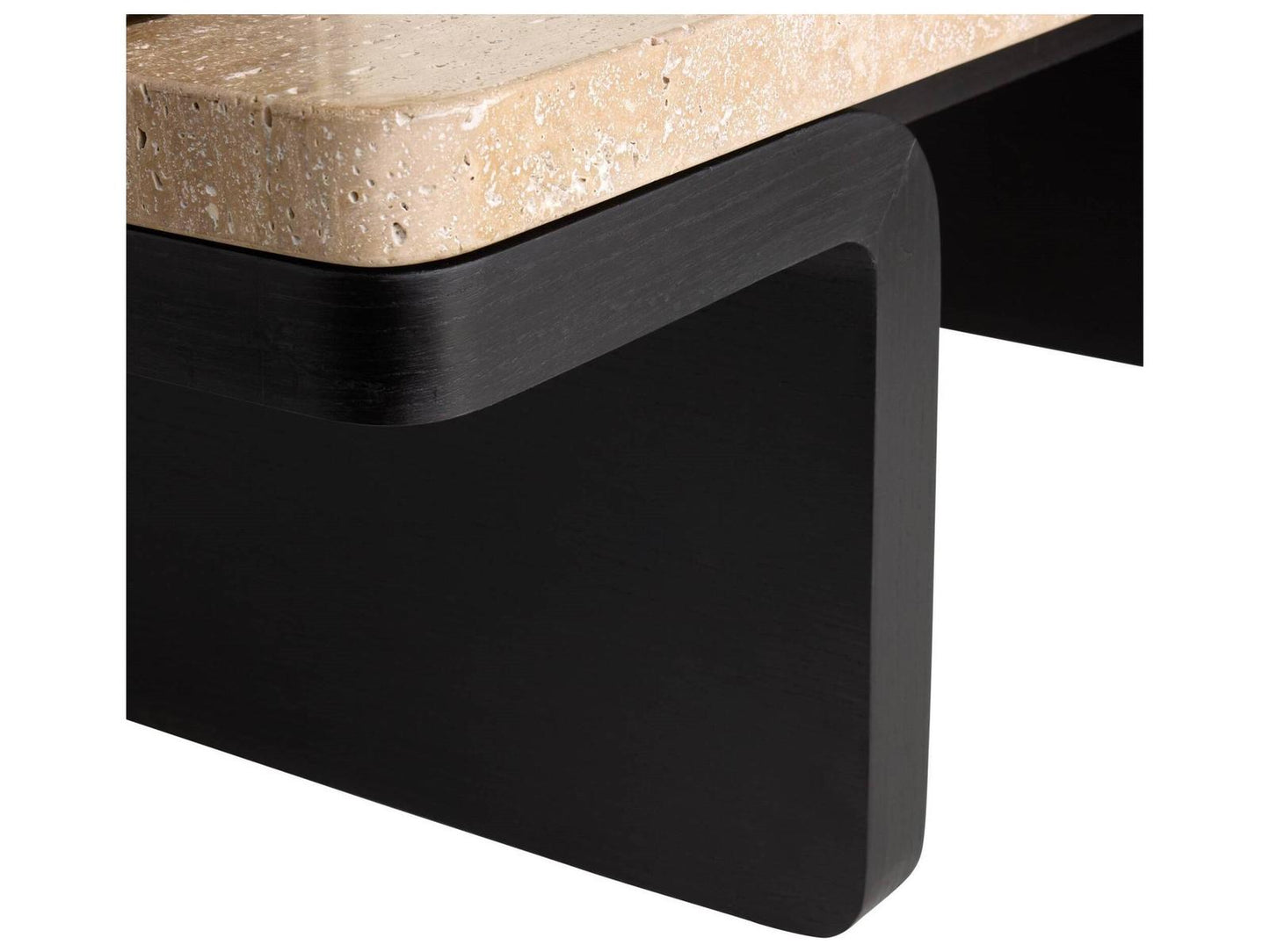 Rectangular Marble Black Coffee Table