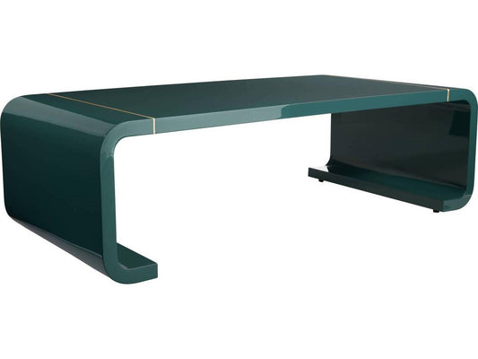 Rectangular Blue Gold Coffee Table