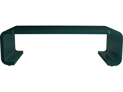 Rectangular Blue Gold Coffee Table