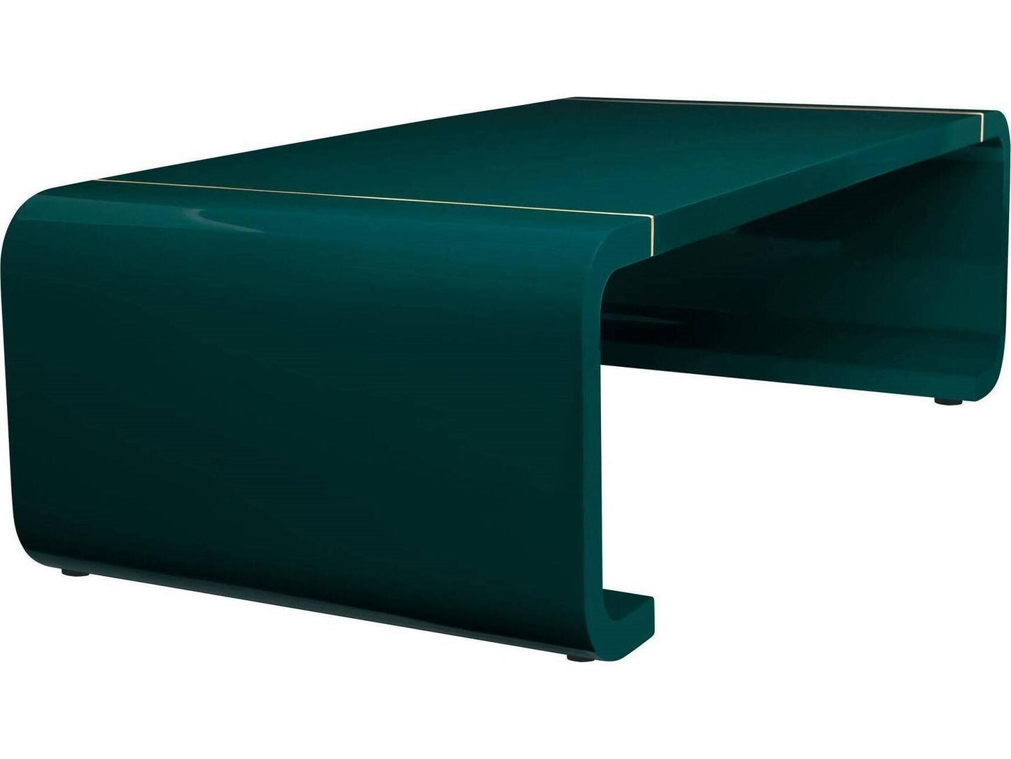 Rectangular Blue Gold Coffee Table