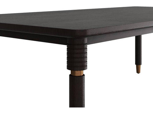 Andrade Rectangle 96-Inch Dining Table in Umber Oak Veneer