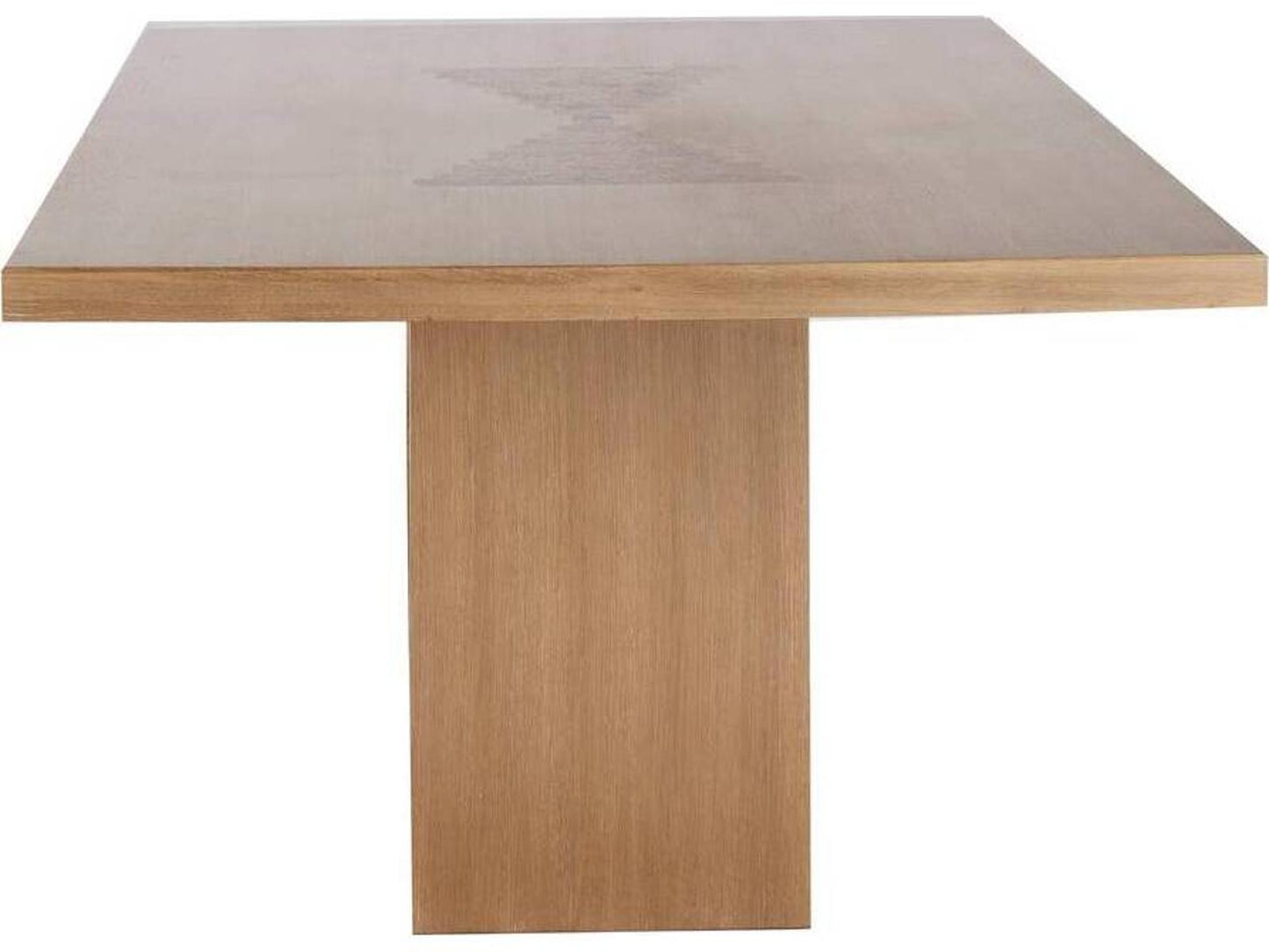 Crockett 80-Inch Rectangle Dining Table in Oyster Oak Veneer