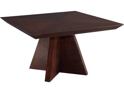 Hogarth Square Dining Table in Dark Sienna Lacewood Veneer