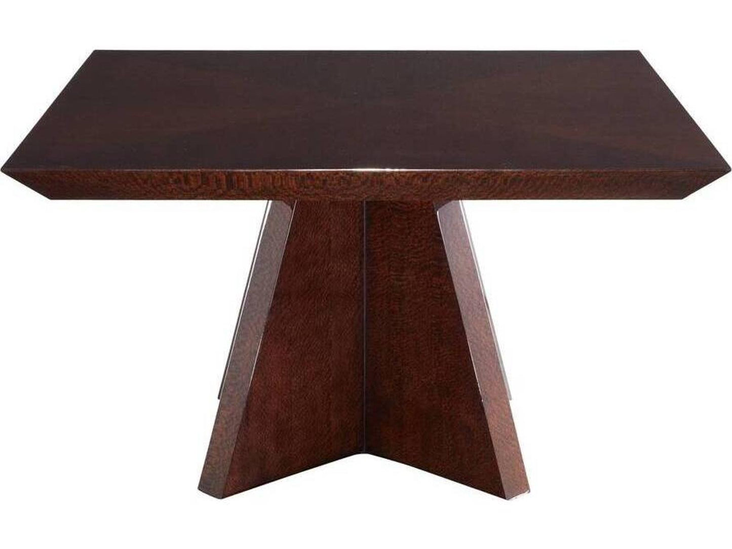 Hogarth Square Dining Table in Dark Sienna Lacewood Veneer