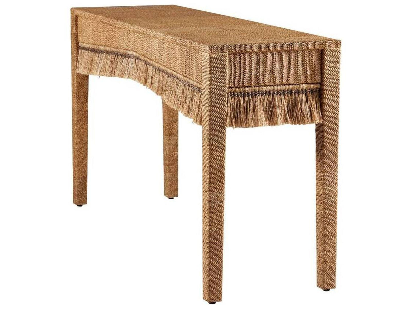 Arteriors Kai Rectangle Console Table in Natural Abaca