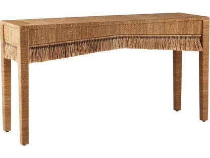 Arteriors Kai Rectangle Console Table in Natural Abaca
