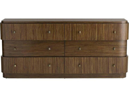 Jacques 6-Drawer Brindle Ofram Veneer Double Dresser