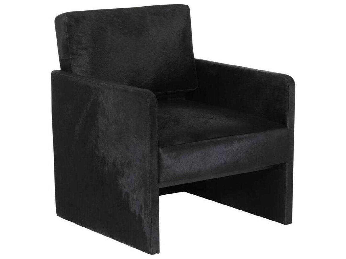 Devine Black Hair-on-Hide Accent Chair