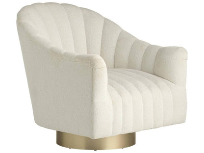 Swivel Cream Accent Chair