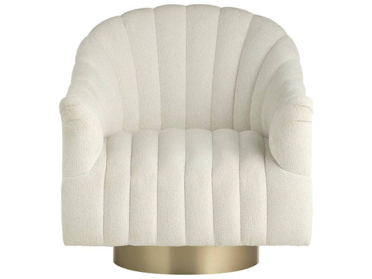 Swivel Cream Accent Chair