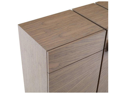 Lafayette Credenza Ofram Veneer and Brass Chateau Gray