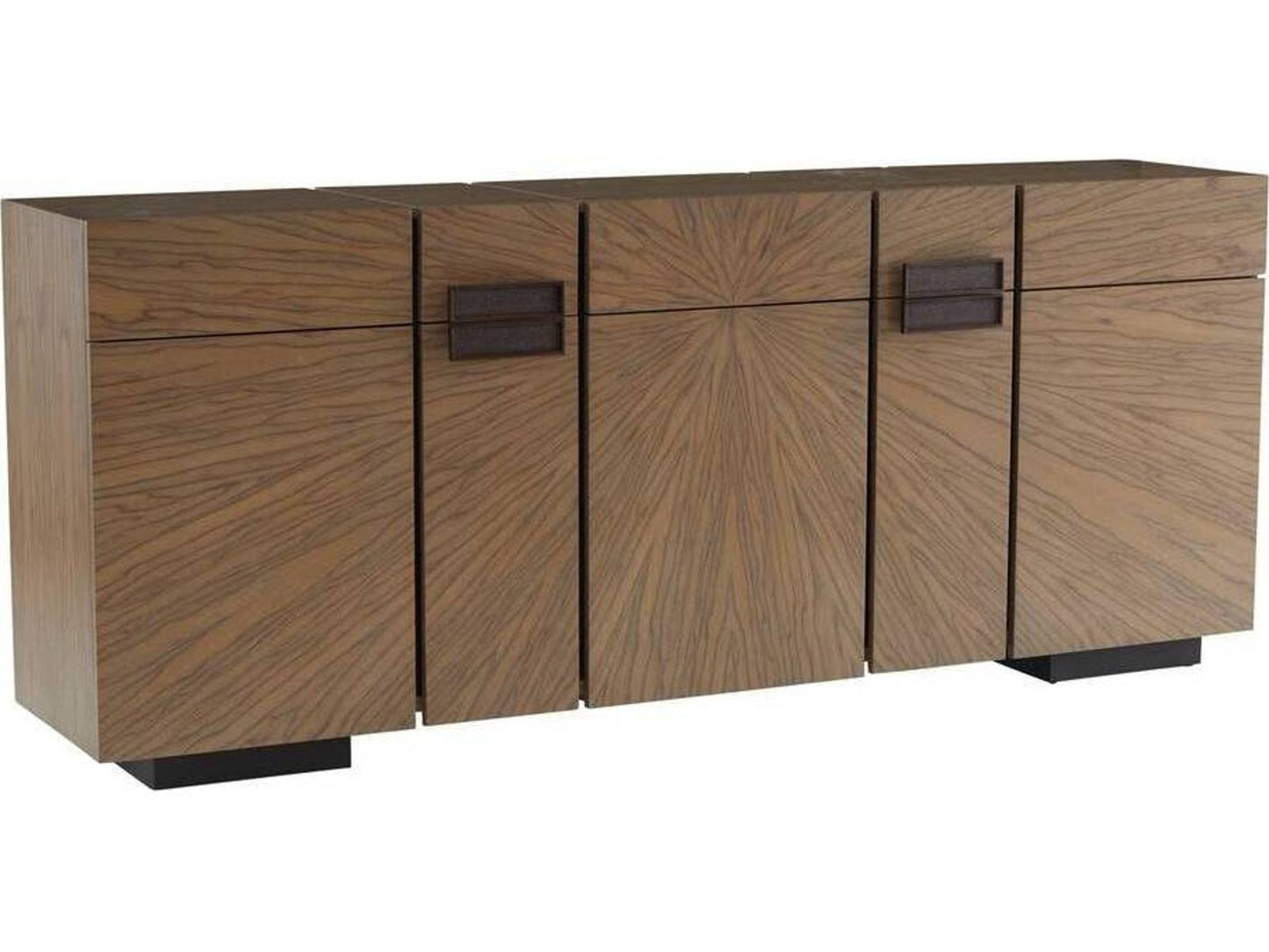 Lafayette Credenza Ofram Veneer and Brass Chateau Gray