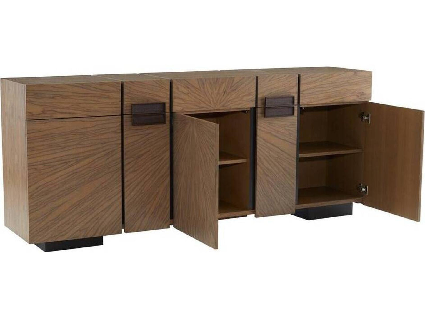 Lafayette Credenza Ofram Veneer and Brass Chateau Gray