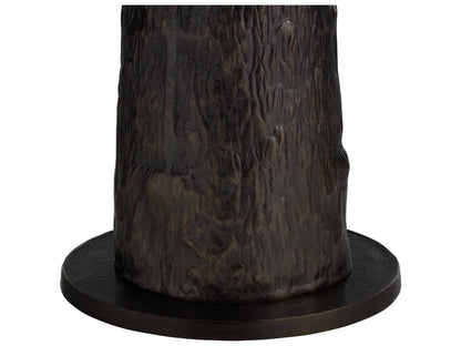 Round Marble White Black Console Table