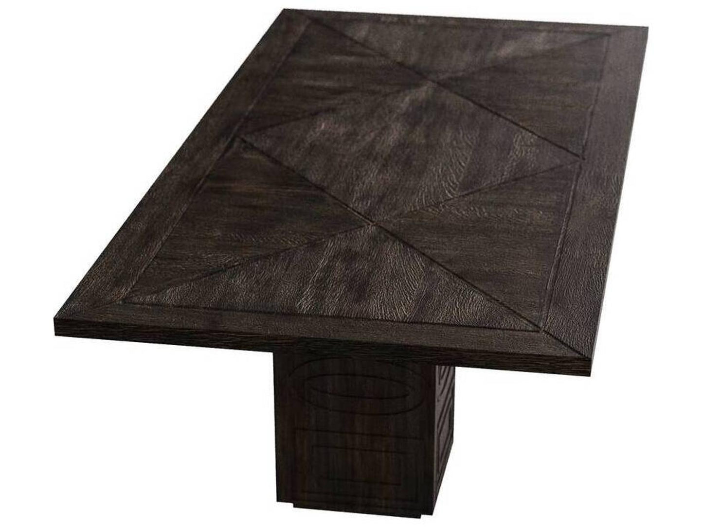 Vargueno Rectangle Dining Table in Burnt Mango Wood