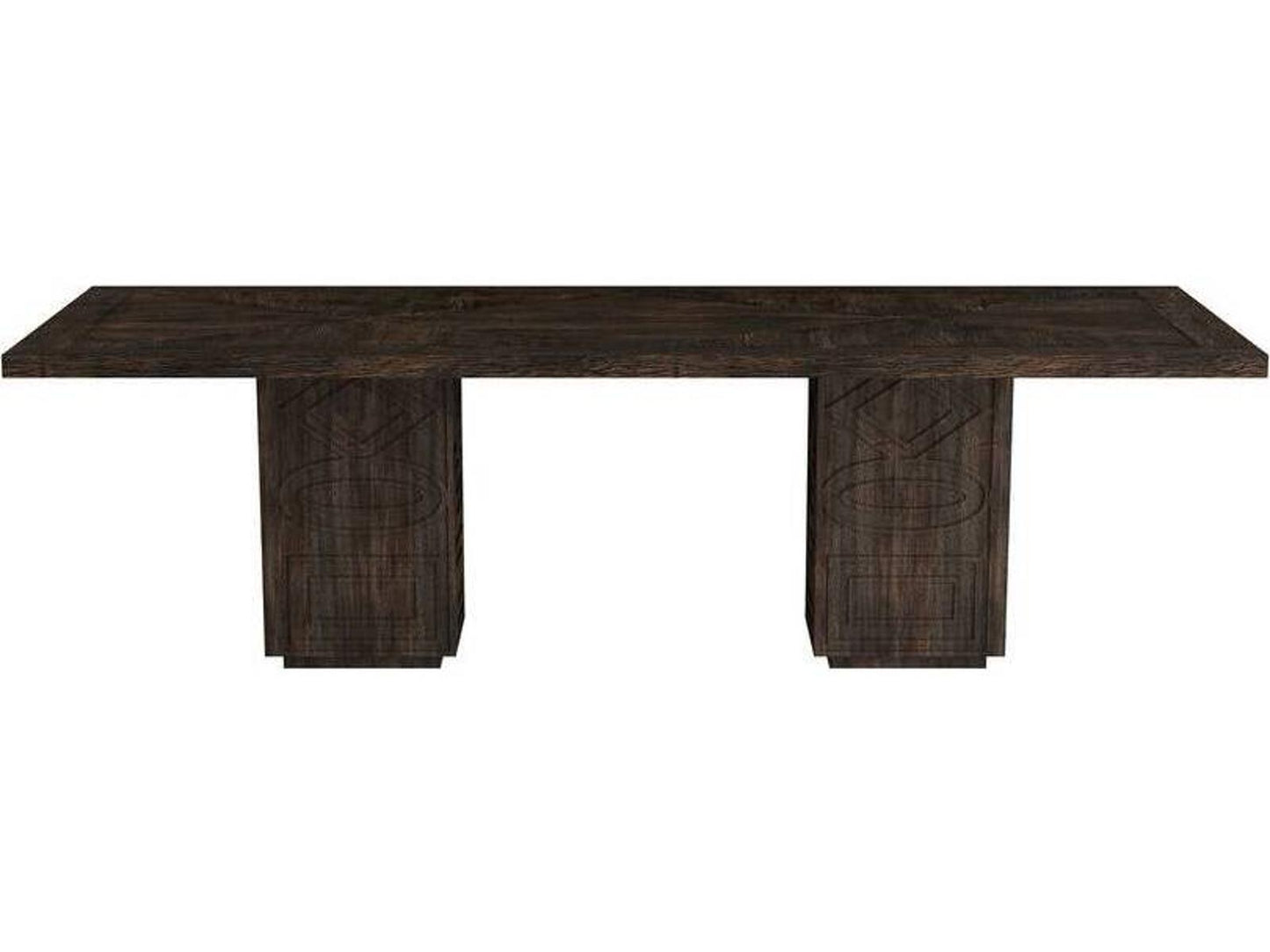 Vargueno Rectangle Dining Table in Burnt Mango Wood