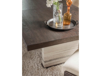 Signature Designs Venerato Extendable Rectangular Dining Table in Mocha Brown