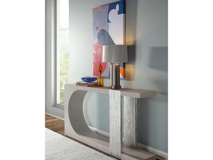 Home Sereno 72-Inch Rectangle Console Table in Misty White Gray Oak