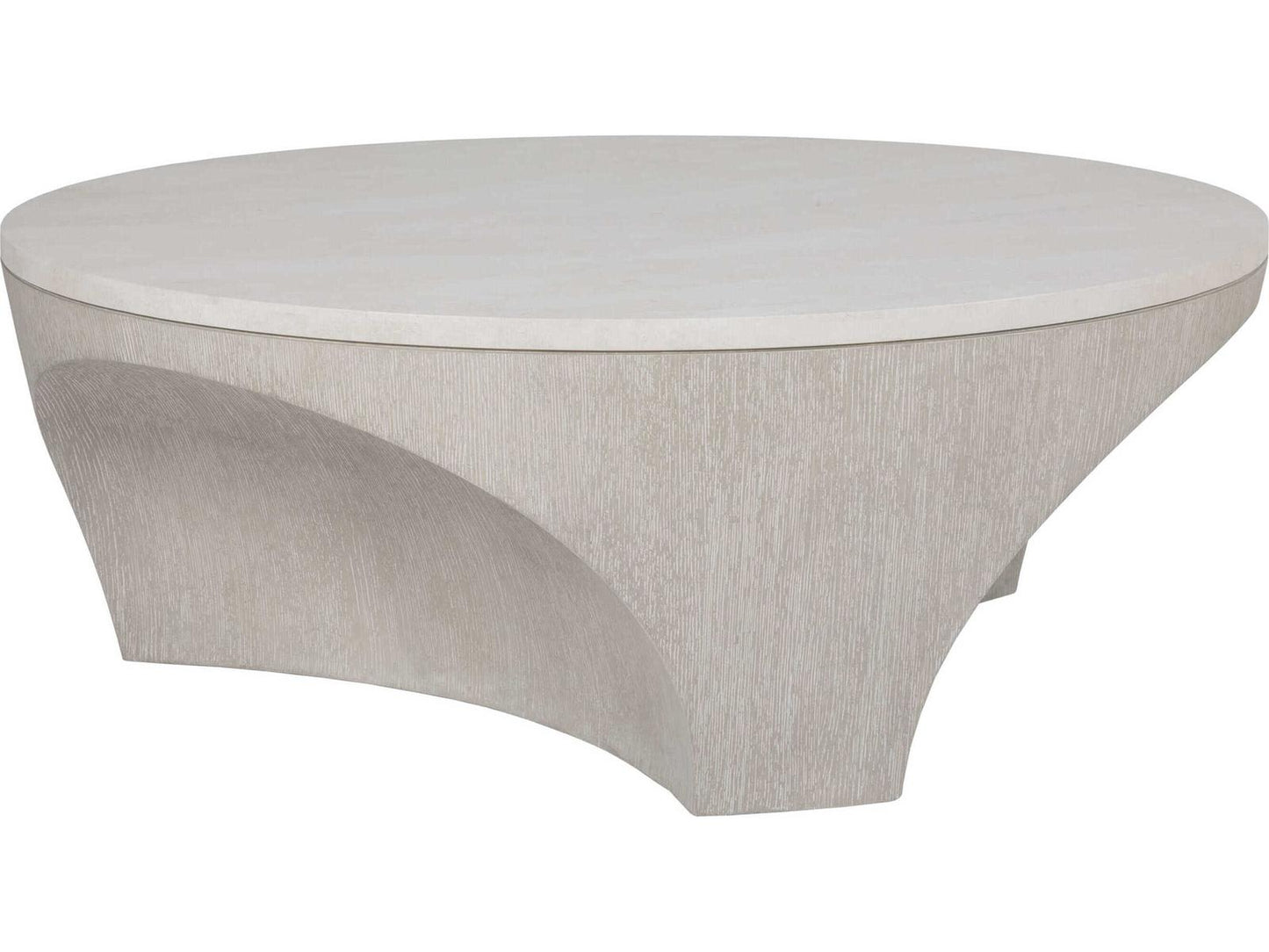 Mar Monte Round Coffee Table with Anticato Marble Top and Cast Base