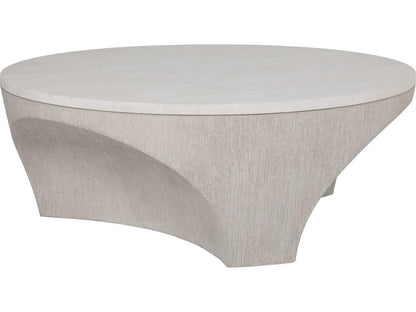 Mar Monte Round Coffee Table with Anticato Marble Top and Cast Base