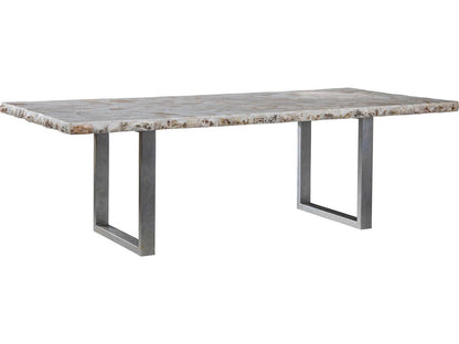 Mar Monte Seamount Rectangular Dining Table with White Clam Shell Top