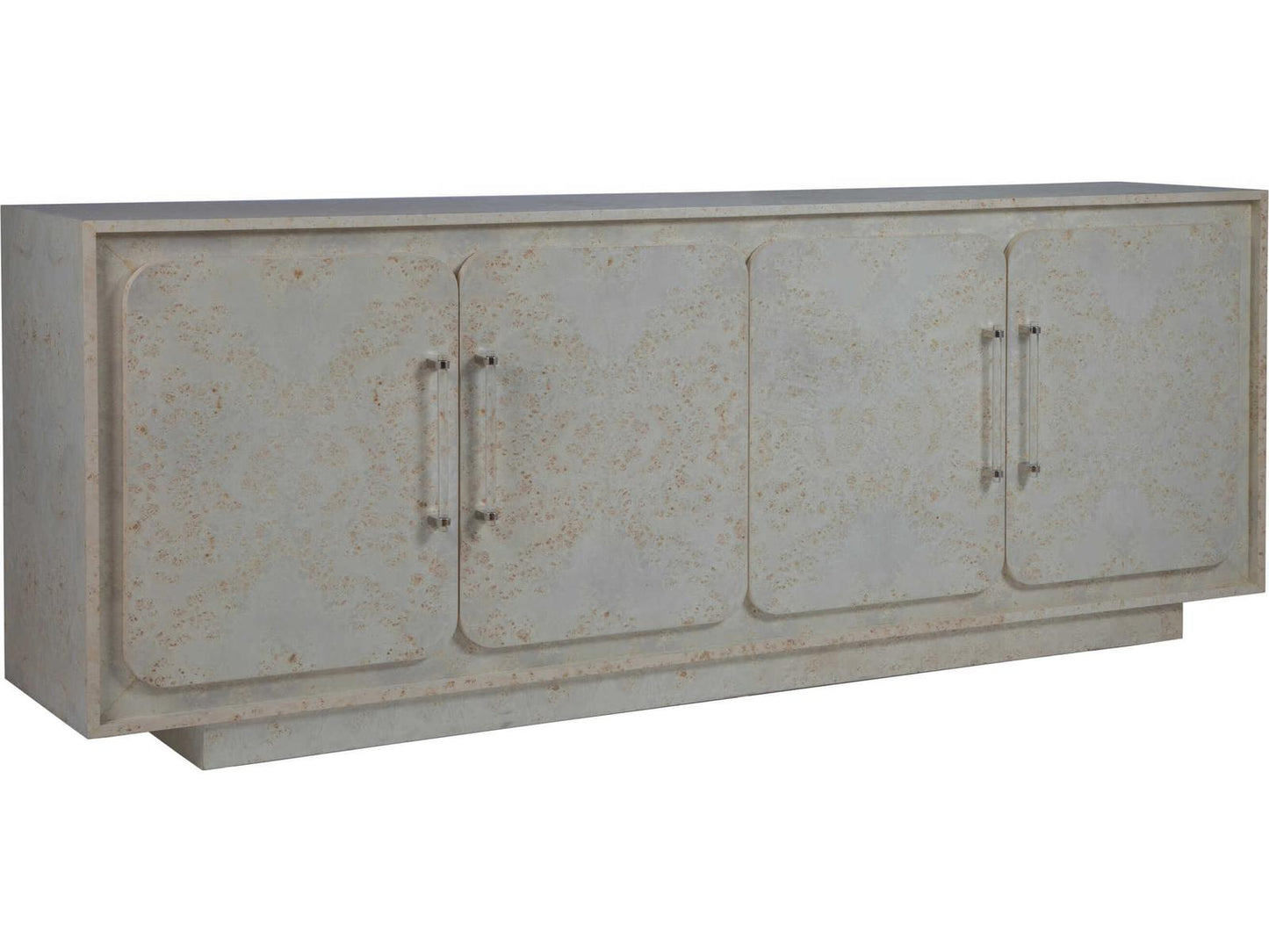 Baronet 88-Inch Media Console with Acrylic Nickel Pulls