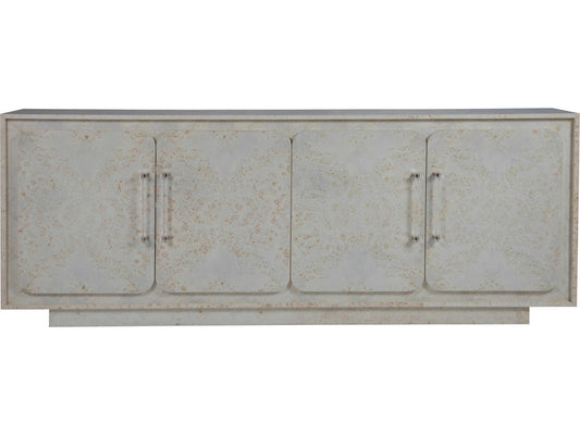 Baronet 88-Inch Media Console with Acrylic Nickel Pulls