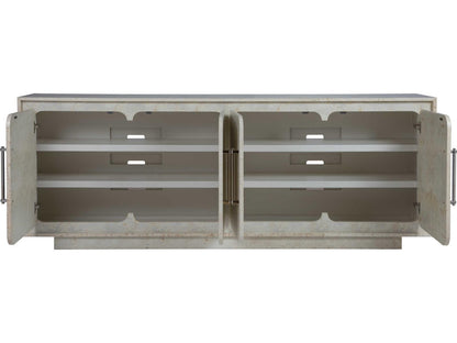 Baronet 88-Inch Media Console with Acrylic Nickel Pulls