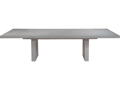 Solimar Rectangular Dining Table White Oak with Sled Bases