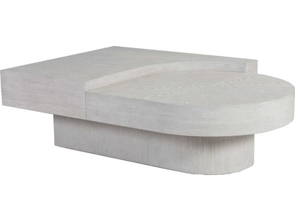 Home Maxwell Split Level Cocktail Table in Misty White Gray