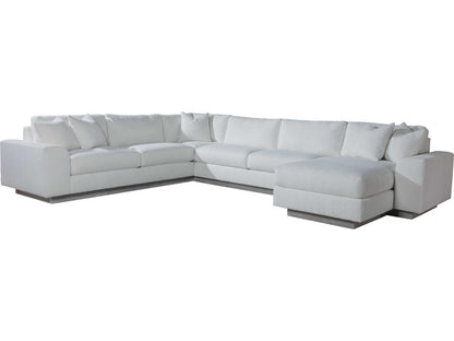 Upholstery Lana 3-Piece Modular Sectional Sofa in White Fabric