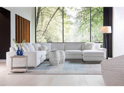 Upholstery Lana 3-Piece Modular Sectional Sofa in White Fabric