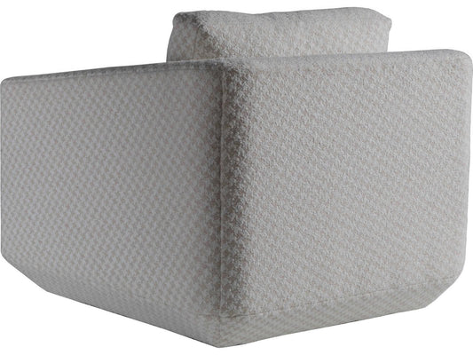 Veronica Swivel Fabric Accent Chair in Gray Upholstery