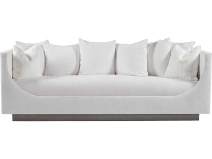 Home Claudette Bench Seat 3-Seat Upholstered Sofa in White