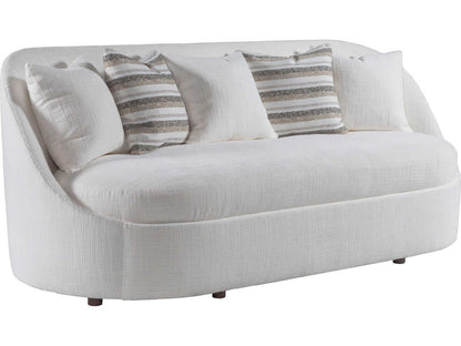 Home Genevieve 3-Seat Upholstered Bench Seat Sofa in Cream