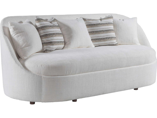 Home Genevieve 3-Seat Upholstered Bench Seat Sofa in Cream