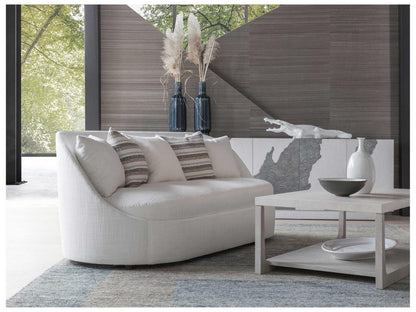 Home Genevieve 3-Seat Upholstered Bench Seat Sofa in Cream