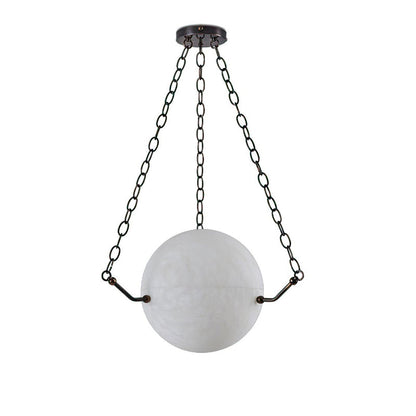 Aaron Alabaster Sphere Suspension Lamp