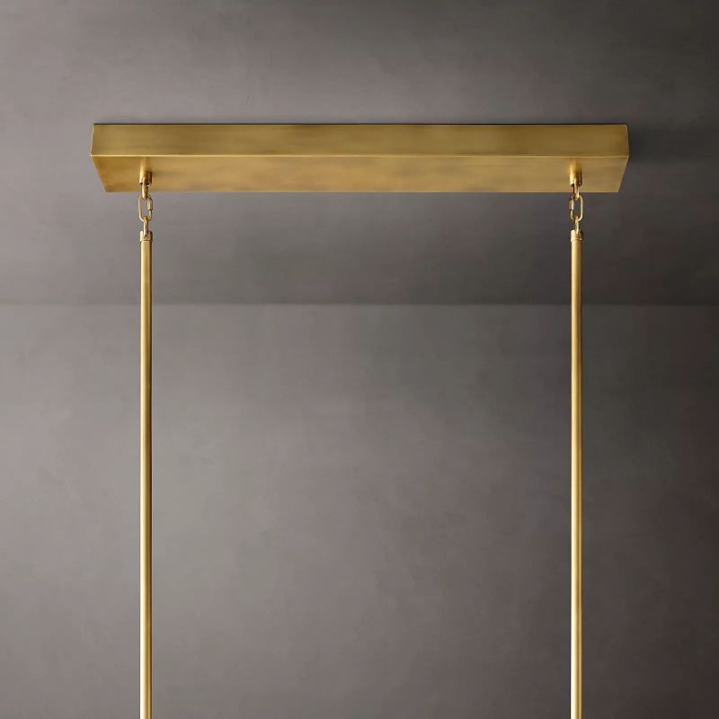 Aka Wine-glass Rectangular Chandelier 54"