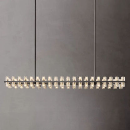 Aka Wine-glass Rectangular Chandelier 72"