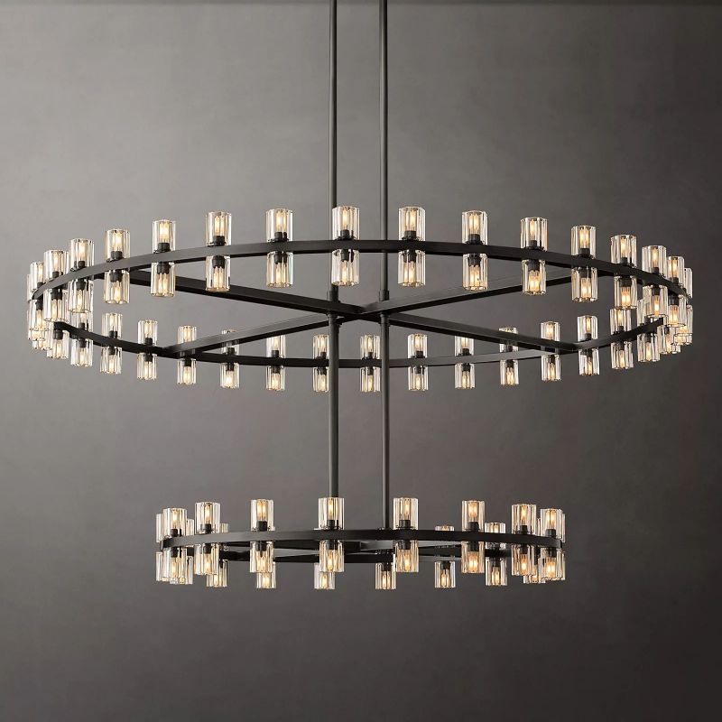 Brachor Round 2-Tier Chandelier 60"
