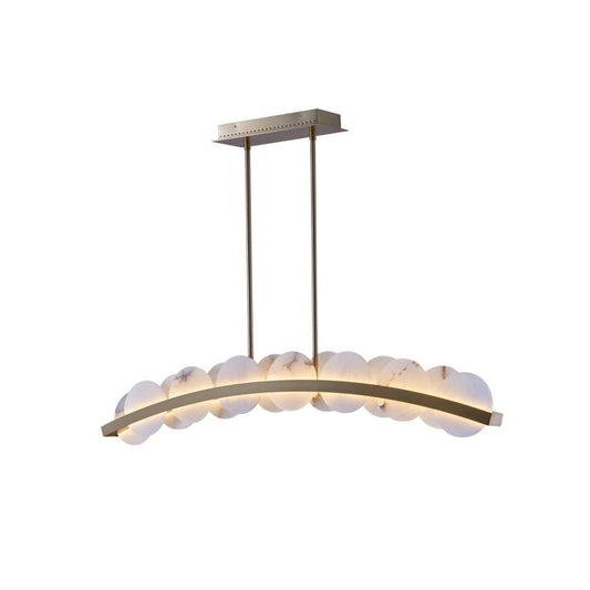 Alabaster Meridian Kitchen Island Chandelier 47"
