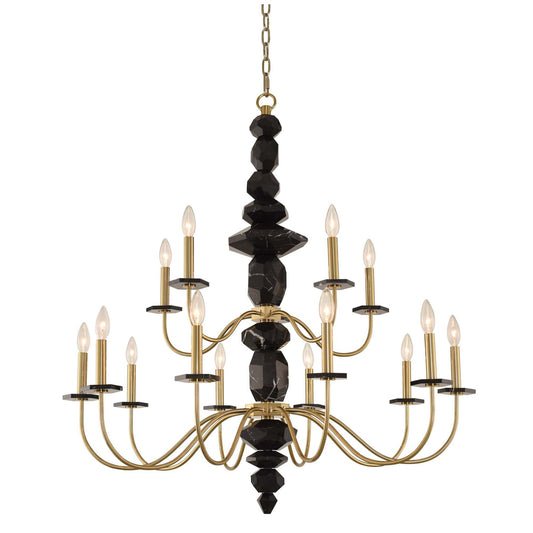 Allegri Piedra 38 Inch 15 Light Chandelier Cp1115