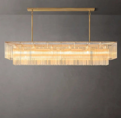 Dimarion Rectangular Glass Chandelier 72″