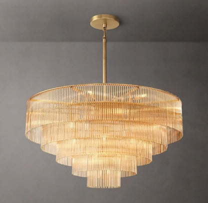 Dimarion Round Glass Chandelier 50"